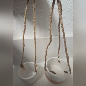 Ceramic Hanging Planters Set